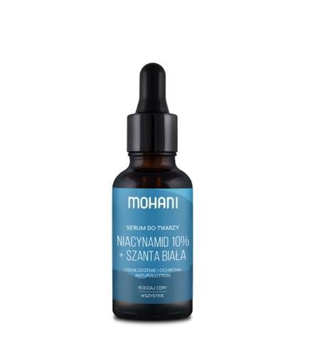 MOHANI Serum do twarzy Niacynamid 10% + szanta biała, 30 ml - ważny do 2025-07-30