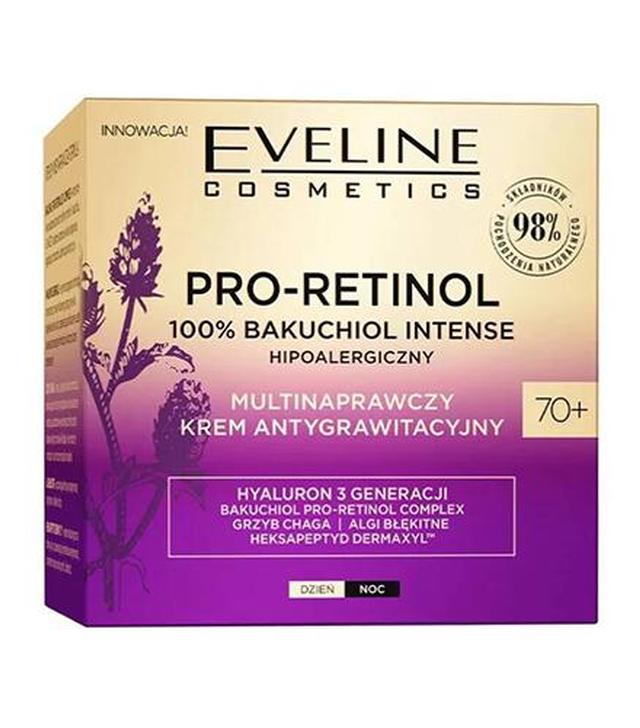Eveline Cosmetics Pro-Retinol Multinaprawczy Krem antygrawitacyjny 70+, 50 ml, cena, wskazania, właściwości
