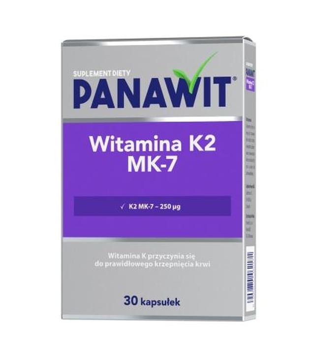 PANAWIT Witamina K2 MK-7 - 30 kaps. Na prawidłową krzepliwość krwi i zdrowe kości - cena, opinie, dawkowanie - ważny do 2024-06-18