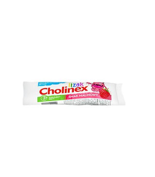 Cholinex lizak smak malinowy, 1 sztuka