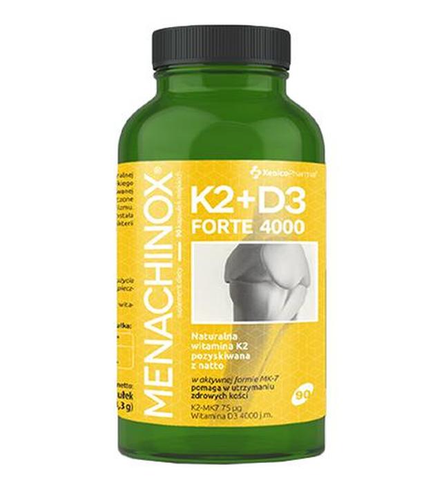 Menachinox K2+D3 Forte 4000, 90 kaps., cena, opinie, składniki