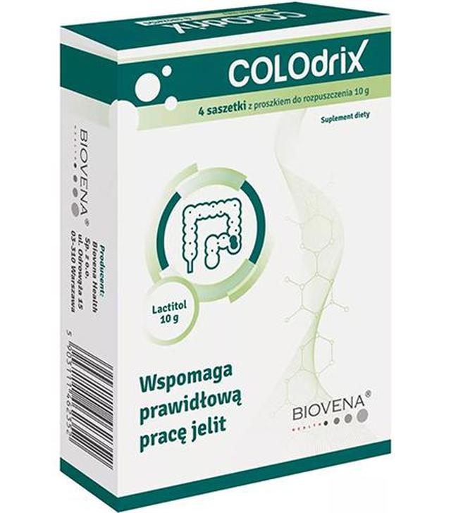 Colodrix, 4 sasz. x 10 g, cena, opinie, właściwości