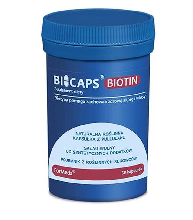 Bicaps Biotin - 60 kaps. Na włosy - cena, opinie, wskazania