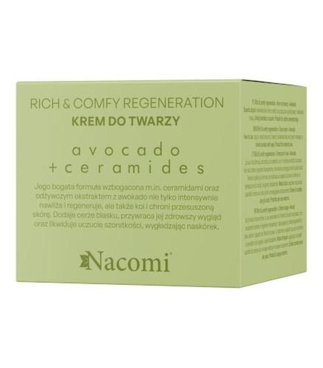 Nacomi Rich&Comfy Regeneration Krem do twarzy Awokado, 40 ml