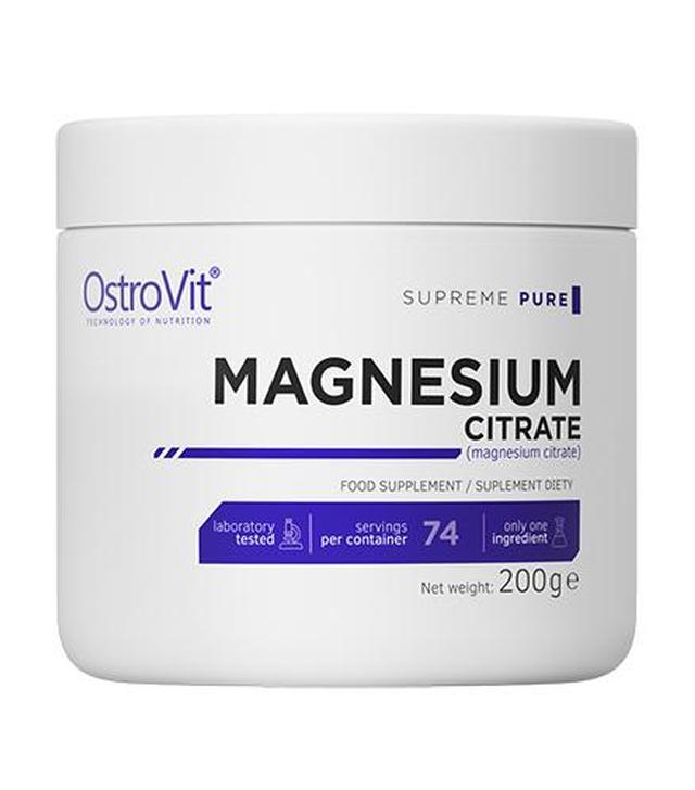 OstroVit Supreme Pure Magnesium Citrate - 200 g - cena, opinie, wskazania