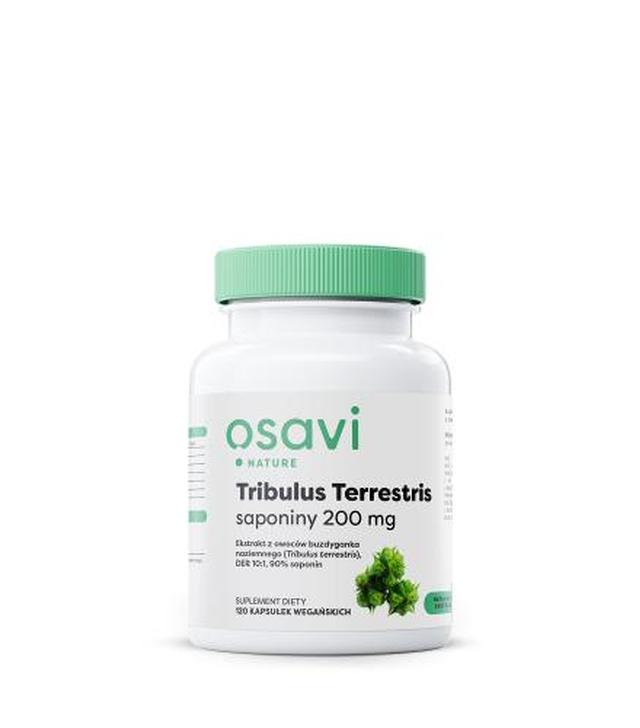 OSAVI Tribulus Terrestris saponiny 200 mg, 120 kapsułek