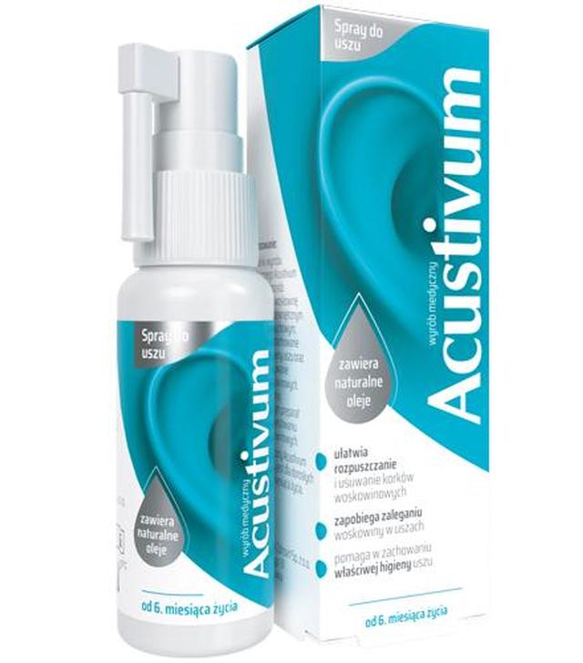 Acustivum Spray do uszu - 20 ml - cena, opinie, wskazania