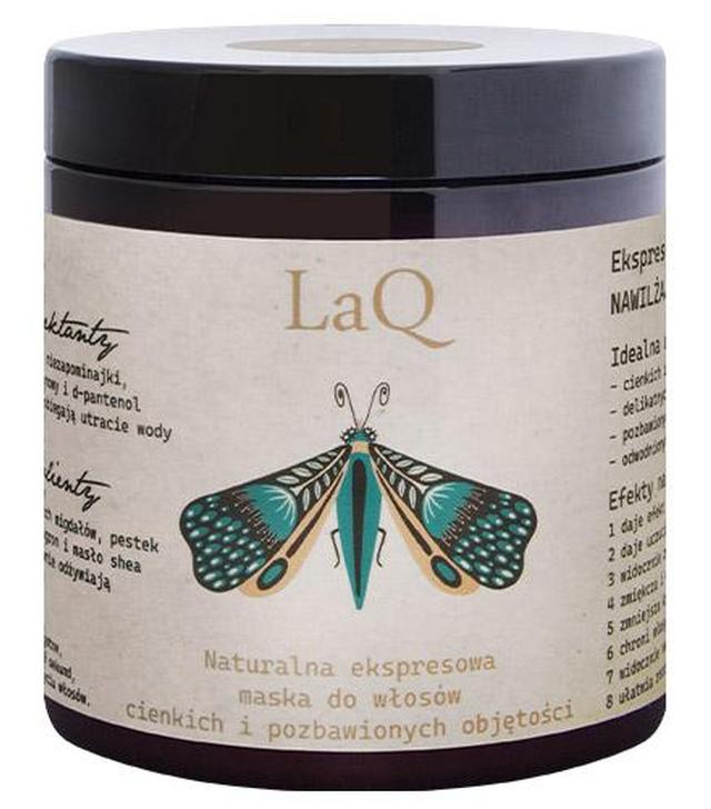 LAQ Ekspresowa maska do włosów nawilżająco-odżywcza, 250 ml