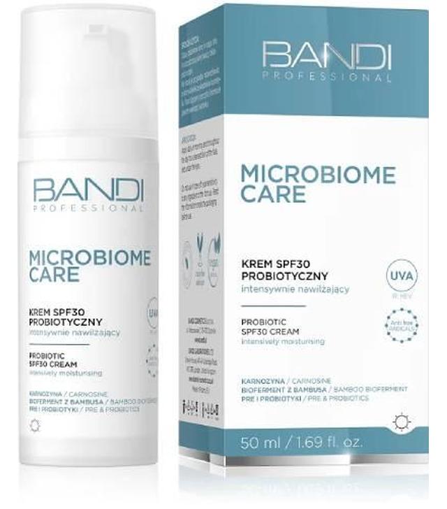Bandi Microbiome Krem SPF30 probiotyczny intensywnie nawilżający, 50 ml