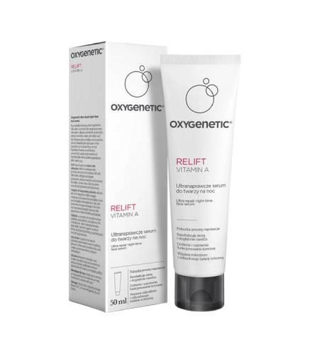 Oxygenetic Relift vitamin A, ultranaprawcze serum do twarzy na noc, 50 ml