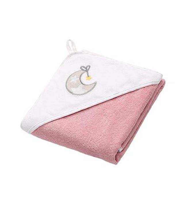 Babyono Okrycie kąpielowe frotte-ręcznik z kapturkiem różowy 76 cm x 76 cm 141/10, 1 szt., cena, opinie, stosowanie