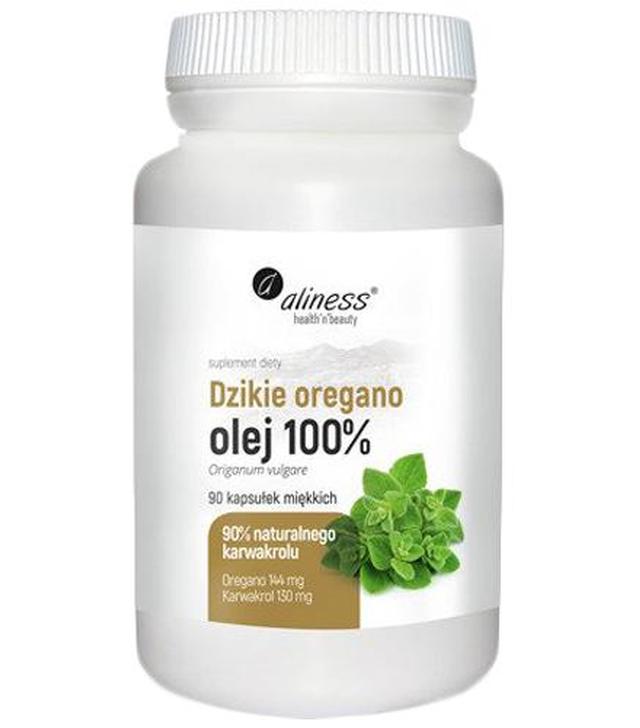 Aliness Dzikie Oregano Olej 100% - 90 kaps. - cena, opinie, dawkowanie