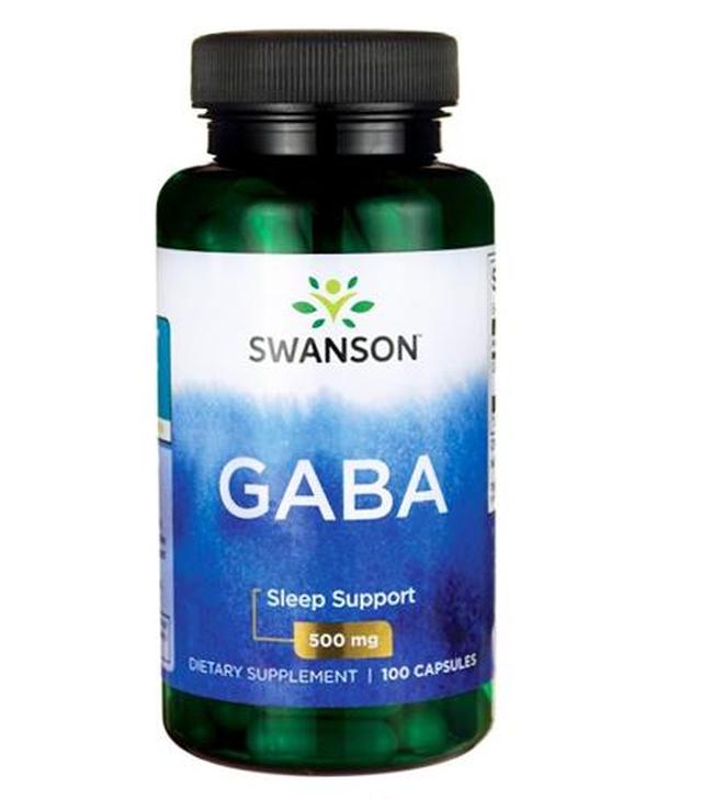 SWANSON GABA 500 mg - 100 kaps.