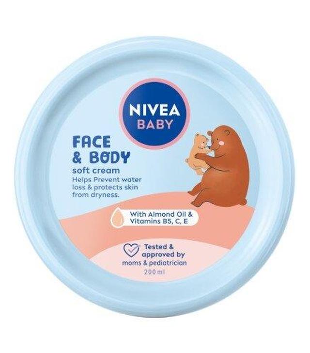 NIVEA BABY Krem pielęgnacyjny do twarzy i ciała, 200 ml