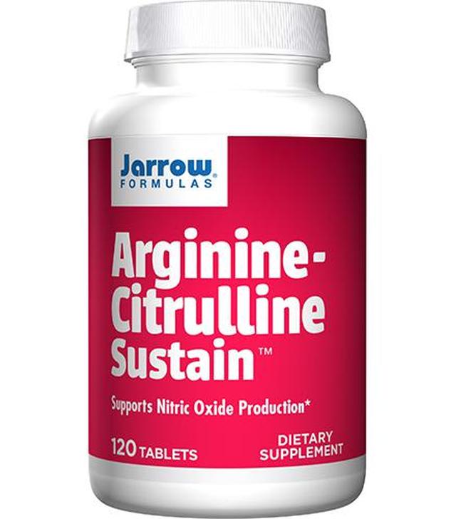 Jarrow Formulas Arginine Citrulline - Sustain - 120 tabl. - cena, opinie, właściwości