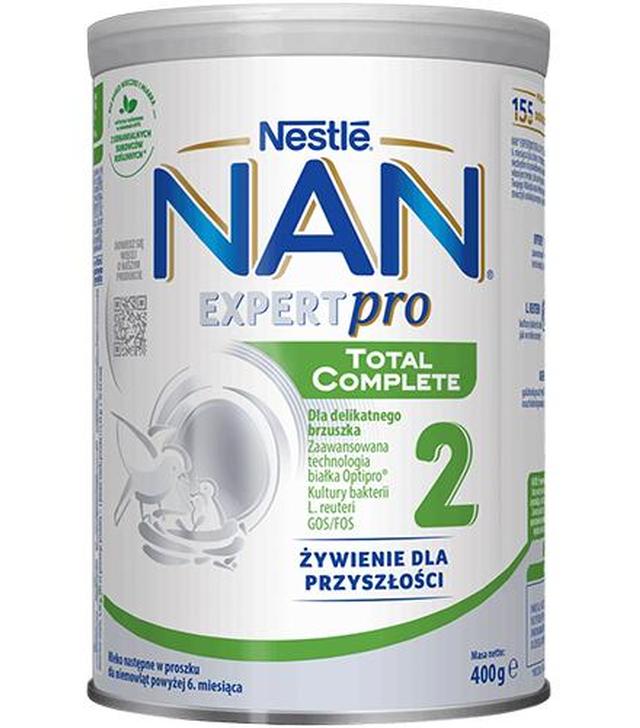 Nestle Nan ExpertPro Total Complete 2 Mleko następne dla niemowląt po 6. miesiącu, 400 g
