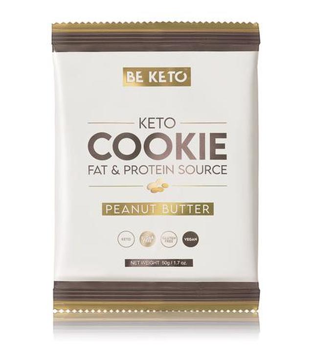 BeKeto KETO Cookie Peanut Butter, 50 g, cena, wskazania, właściwości