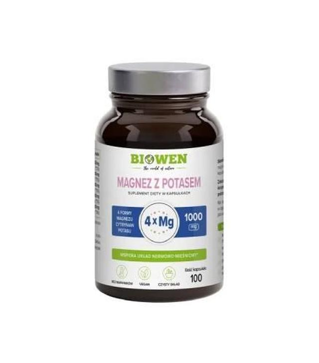 Biowen Magnez z Potasem, kapsułki, 100 sztuk