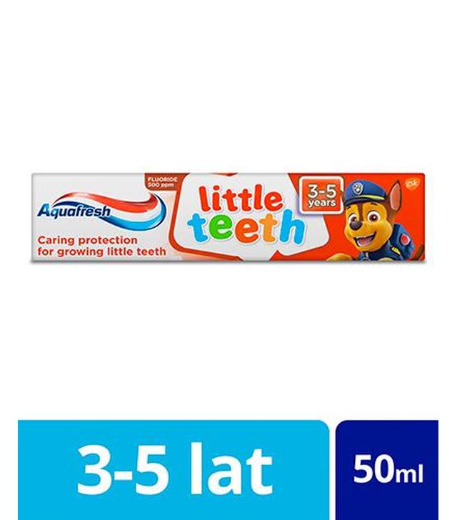 Aquafresh Little Teeth Psi Patrol Pasta do zębów dla dzieci w wieku 3-5 lat, 50 ml