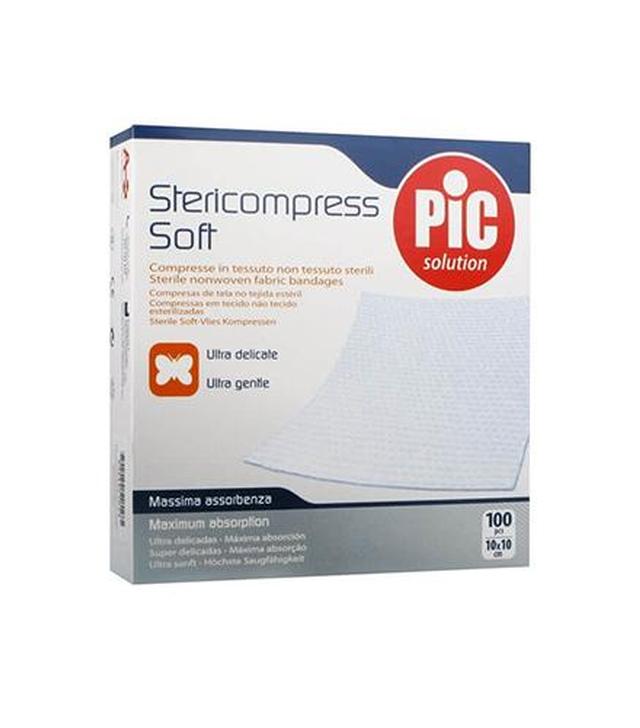 Pic Solution Stericompress Soft Kompresy delikatny z włókniny 10 cm x 10 cm, 100 sztuk