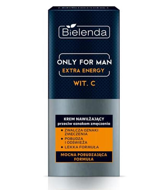 Bielenda Only For Man Extra Energy Krem nawilżający przeciw oznakom zmęczenia - 50 ml - cena, opinie, właściwości