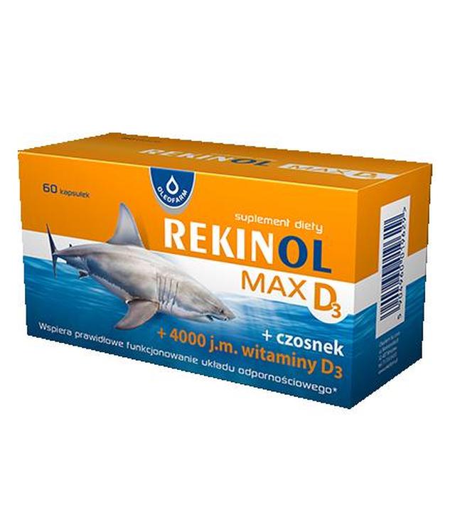OLEOFARM Rekinol MAX D3, 60 kapsułek