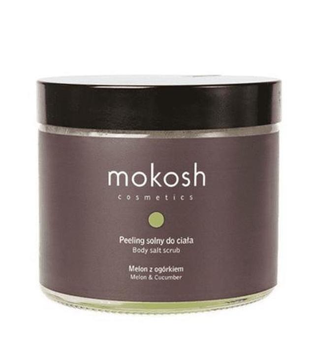 Mokosh Peeleng solny do ciała  Melon z ogórkiem - 300 g - cena, opinie, właściwości - ważny do 2025-10-18