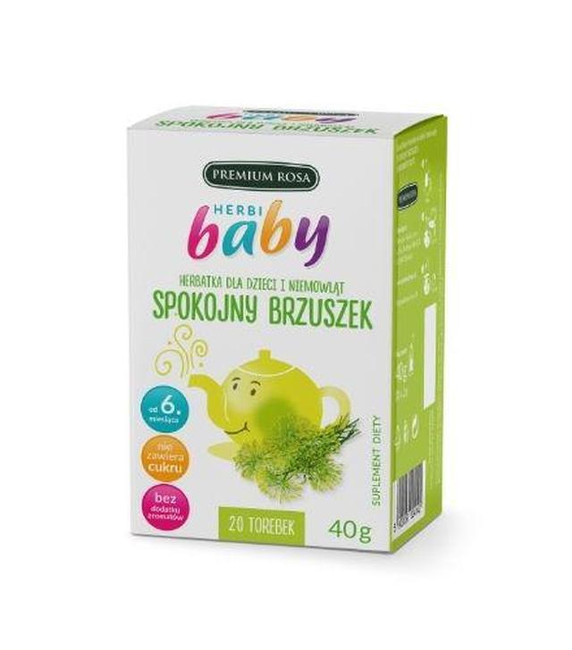 HERBI BABY Herbatka dla dzieci i niemowląt na spokojny brzuszek - 20 sasz. - cena, opinie, właściwości
