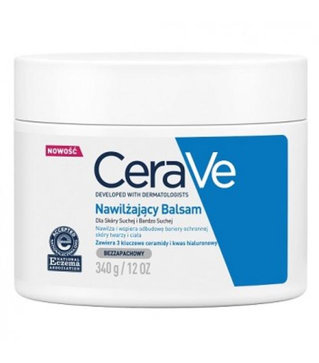 CERAVE Nawilżający balsam do twarzy i ciała z ceramidami do skóry suchej i bardzo suchej - 340 g - cena, opinie, właściwości