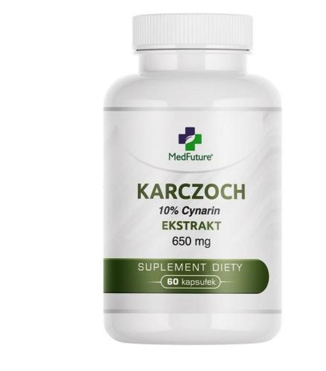MedFuture Karczoch ekstrakt 650 mg, 60 kapsułek