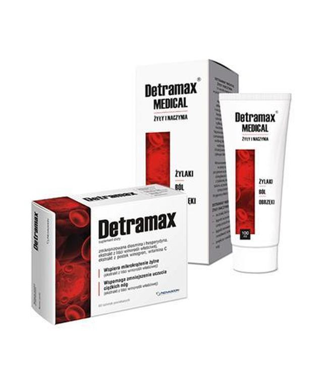 Detramax, tabletki, 60 sztuk + Detramax żel kojący do nóg, 100 ml [ZESTAW]