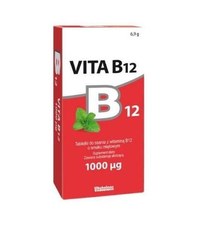 Vita B12 1000 mcg, 100 tabletek do ssania