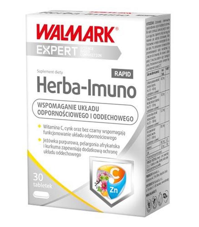 WALMARK HERBA-IMUNO RAPID - 30 tabl. Wsparcie dla układu odpornościowego i oddechowego. - ważny do 2024-04-30
