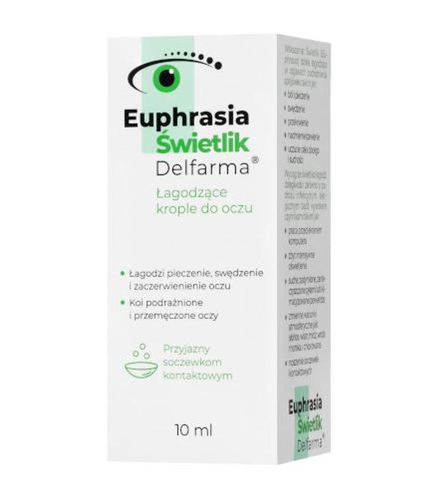 DELFARMA Euphrasia Świetlik, łagodzące krople do oczu, 10 ml