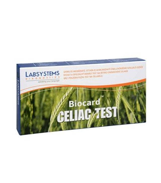 Biocard Celiac Test Domowy test na nietolerancje glutenu, 1 sztuka