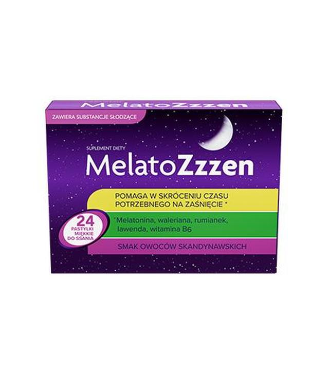 Nature Pharm MelatoZzzen, 24 pastylki miękkie do ssania