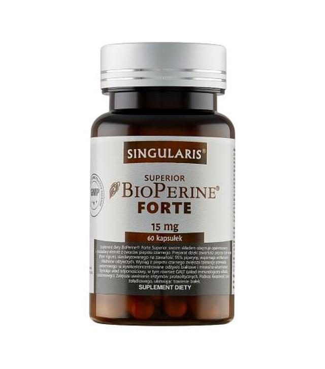 SINGULARIS SUPERIOR BIOPERINE FORTE - 60 kaps. - ważny do 2025-05-31