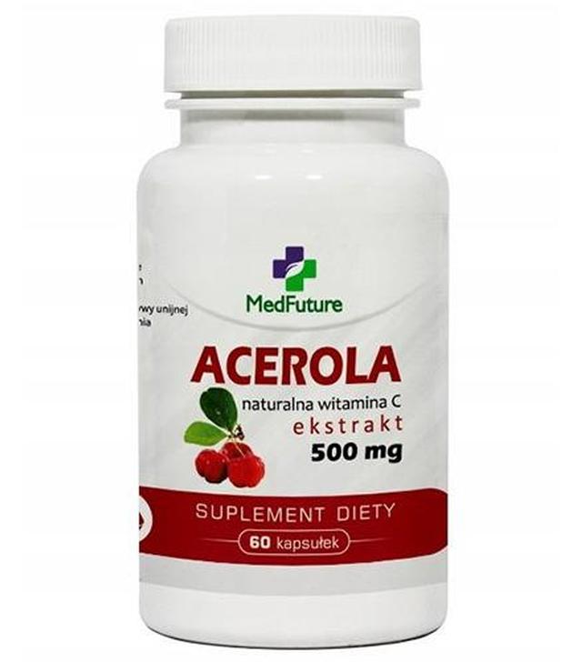 MedFuture Acerola ekstrakt 500 mg, 60 kaps. cena, opinie, stosowanie