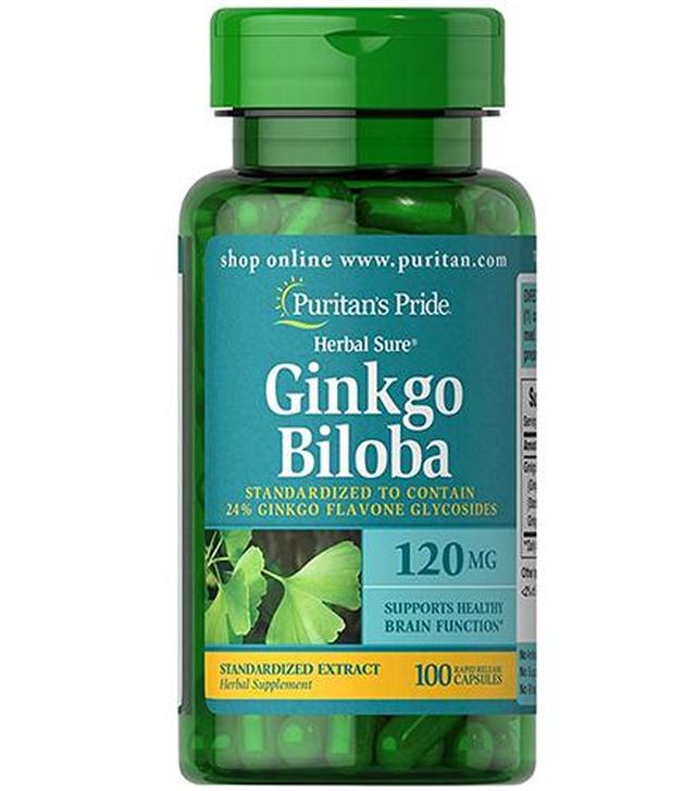 Puritan's Pride Ginkgo Biloba 120 mg - 100 kapsułek
