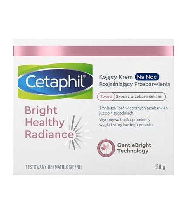 Cetaphil Bright Healthy Radiance Kojący krem na noc rozjaśniający przebarwienia, 50 g