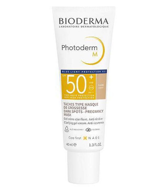 Bioderma Photoderm M Krem tonujący przebarwienia SPF 50+ odcień jasny, 40 ml cena, opinie, właściwości