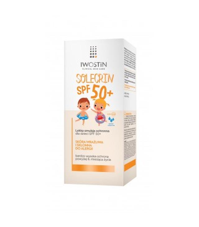 Iwostin Solecrin Lekka emulsja ochronna dla dzieci SPF 50 - 100 ml  - ważny do 2025-08-31