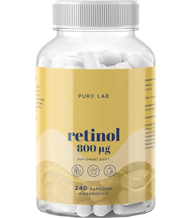 Pure Lab Retinol 800 μg, 240 kapsułek