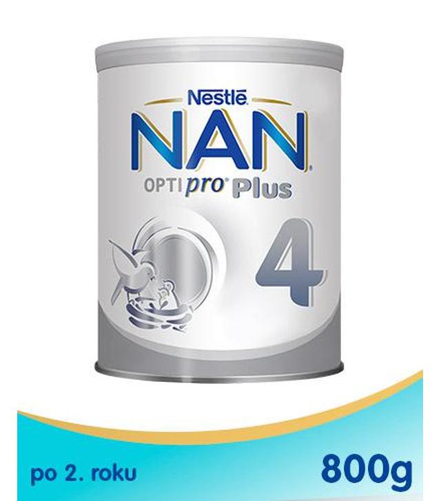 Nestle NAN OPTIPRO Plus 4 Mleko modyfikowane junior dla dzieci po 2 roku, 800 g (puszka)