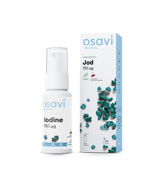 OSAVI Jod 150 µg spray doustny, smak wiśniowy, 26 ml