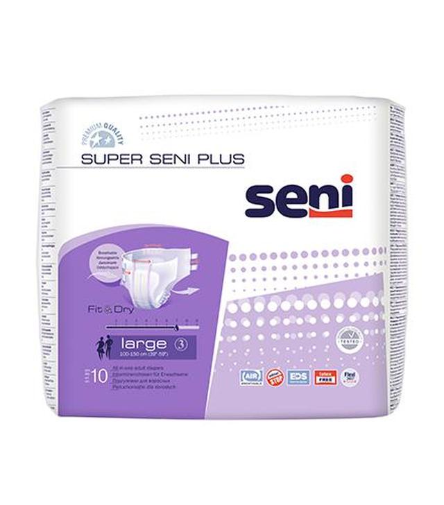 Super Seni Plus Large Pieluchomajtki dla dorosłych, 10 sztuk