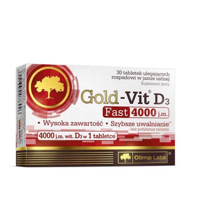 Olimp Gold-Vit D3 Fast 4000 IU - 30 tabl. Na mocne kości - cena, opinie, właściwości