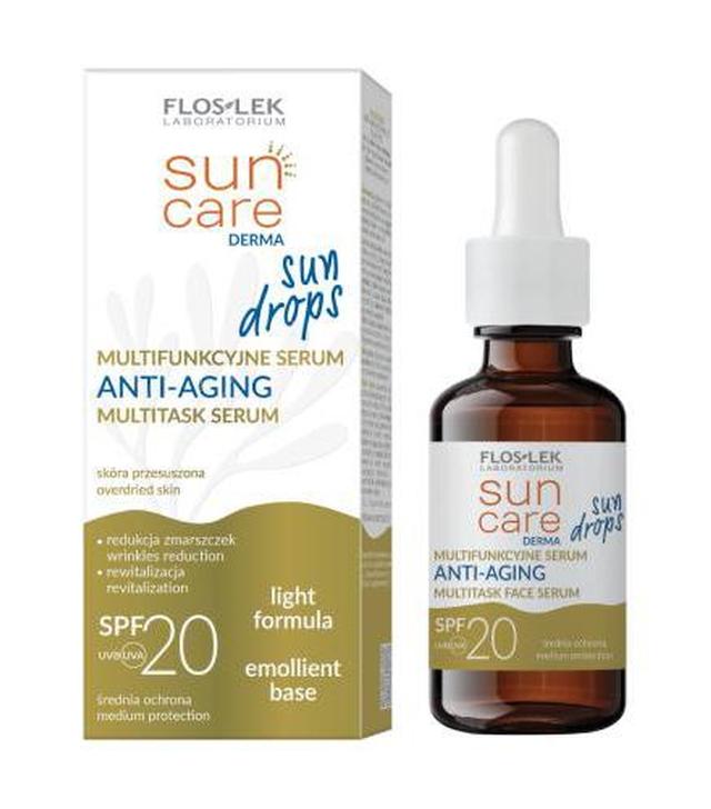 FLOSLEK Sun Drops Multifunkcyjne Serum Anti-Aging SPF 20, 30 ml