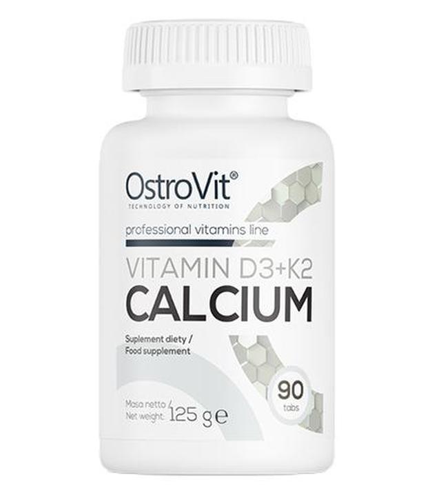 OstroVit Vitamin D3 + K2 Calcium - 90 tabl. - cena, opinie, właściwości
