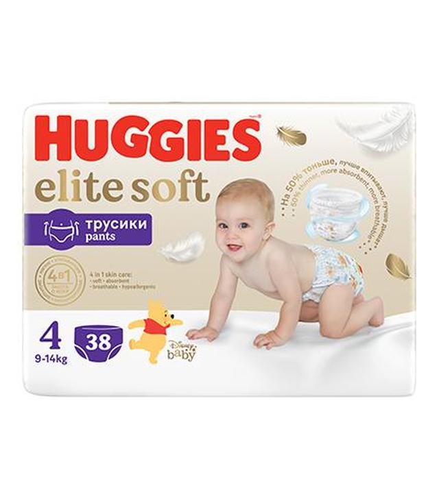 Huggies Elite Soft 4 Pieluchomajtki 9-14 kg, 38 sztuk